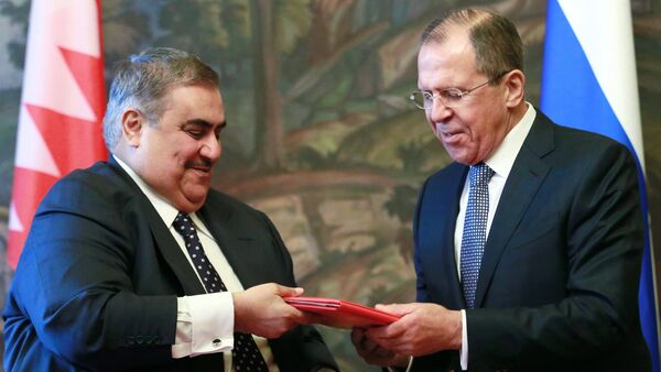 Rusya Dışişleri Bakanı Sergey Lavrov, Bahreynli mevkidaşı Halid bin Ahmed bin Muhammed el Halife ile görüştü. - Sputnik Türkiye