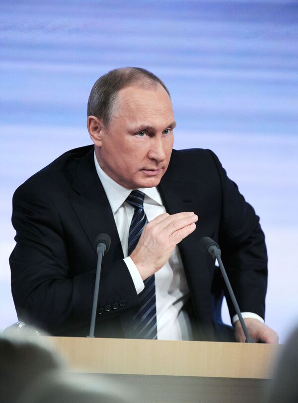 Putin'in yılsonu basın toplantısı - Sputnik Türkiye