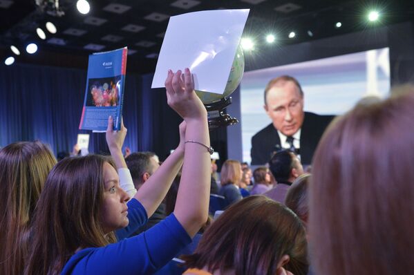 Putin'in yılsonu basın toplantısı - Sputnik Türkiye