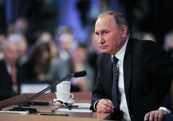 Putin'in yılsonu basın toplantısı - Sputnik Türkiye