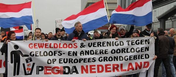 Hollanda’da ırkçı PEGIDA gösterisi - Sputnik Türkiye