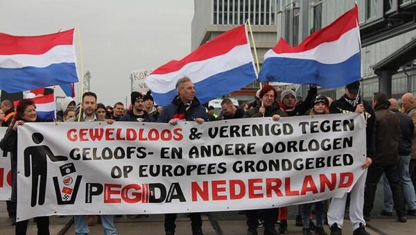 Hollanda’da ırkçı PEGIDA gösterisi - Sputnik Türkiye
