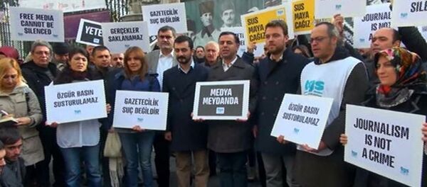 Türkiye Gazeteciler Sendikası eylem - Sputnik Türkiye