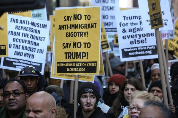 Donald Trump New York'ta protesto edildi - Sputnik Türkiye