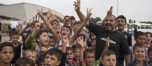 Suriyeli mülteci çocuklar Suriyeli mülteci çocuklar - Sputnik Türkiye