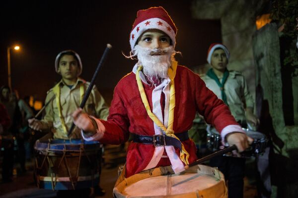 Şam sokaklarında  Noel heyecanı - Sputnik Türkiye
