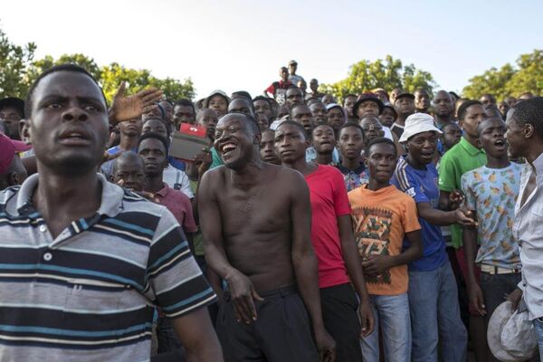 Güney Afrika'da geleneksel 'Eldivensiz Boks Turnuvası' - Sputnik Türkiye
