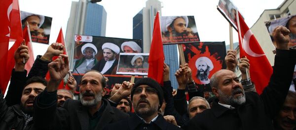 Suudi Arabistan konsolosluğu önünde idam protestosu - Sputnik Türkiye