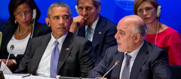 ABD Başkanı Barack Obama- Irak Başbakanı Haydar el İbadi - Sputnik Türkiye
