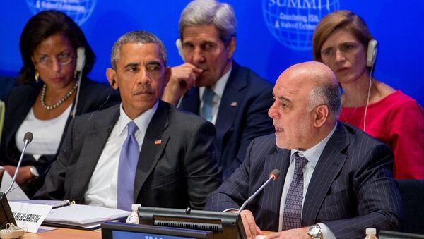 ABD Başkanı Barack Obama- Irak Başbakanı Haydar el İbadi - Sputnik Türkiye