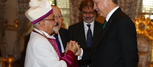 Cumhurbaşkanı Recep Tayyip Erdoğan, Türkiye Musevi cemaatinin temsilcilerini Mabeyn Köşkü'nde kabul etti. - Sputnik Türkiye