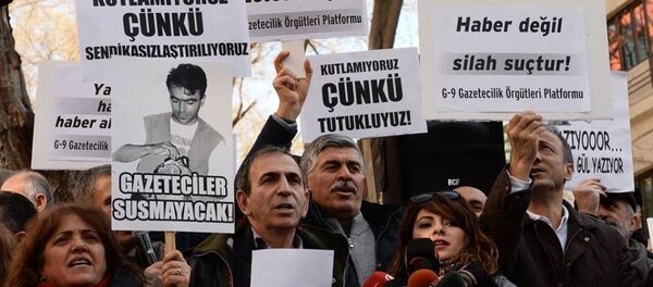 10 Ocak Çalışan Gazeteciler Günü eylem - Sputnik Türkiye