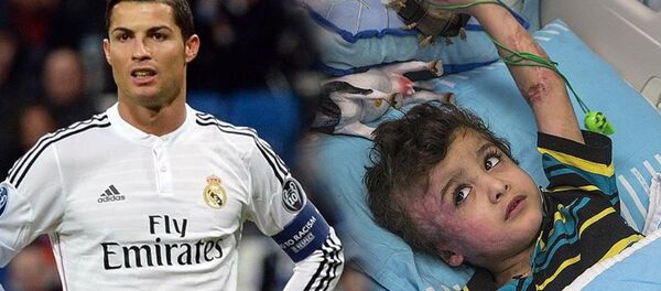 Ronaldo, yetim Filistinli Devabişe ile buluşacak - Sputnik Türkiye