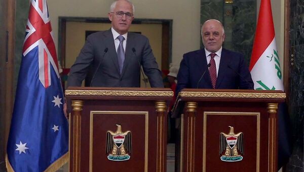 Irak Başbakanı İbadi - Avustralya Cumhurbaşkanı Turnball - Sputnik Türkiye