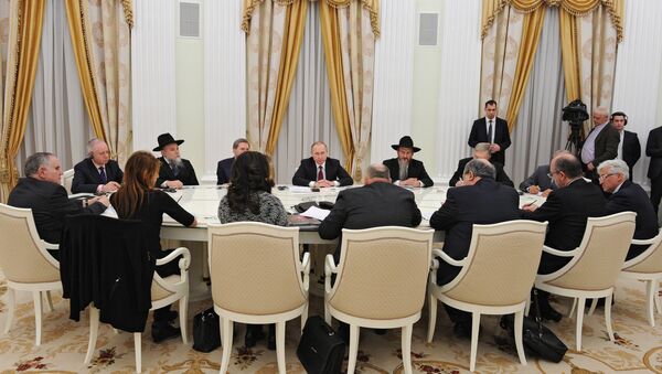 Rusya Devlet Başkanı Putin, Moskova'da Yahudi yetkililerle görüştü. - Sputnik Türkiye