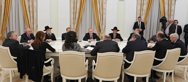 Rusya Devlet Başkanı Putin, Moskova'da Yahudi yetkililerle görüştü. - Sputnik Türkiye