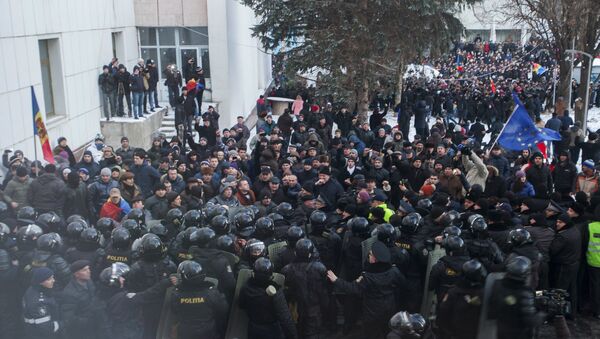 Moldova'da hükümet karşıtı gösteriler - Sputnik Türkiye