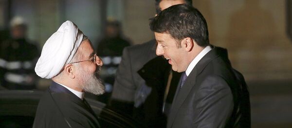 Hasan Ruhani - Matteo Renzi - Sputnik Türkiye