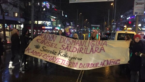 Bağdat Caddesi tecavüz protesto - Sputnik Türkiye