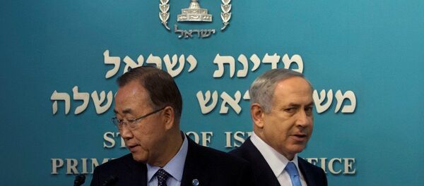 BM Genel Sekreteri Ban Ki-mun- İsrail Başbakanı Benyamin Netanyahu - Sputnik Türkiye