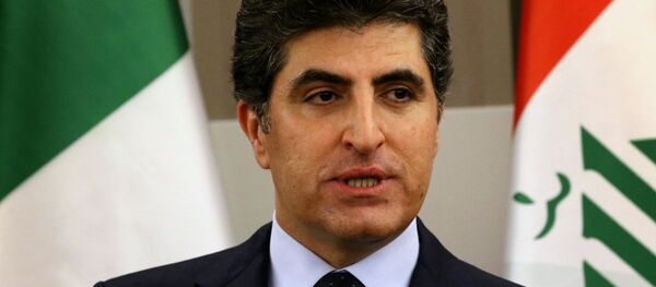 Irak Kürdistan Bölgesel Yönetimi Başbakanı Neçirvan Barzani - Sputnik Türkiye