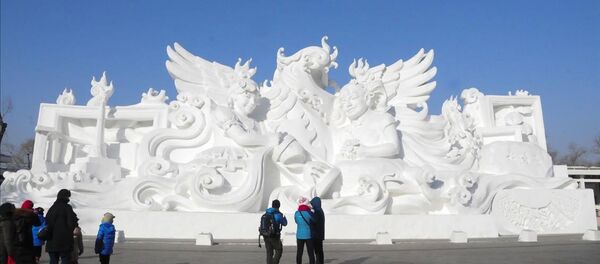 Dünyanın en büyük buz ve kar festivali yapıldı - Sputnik Türkiye