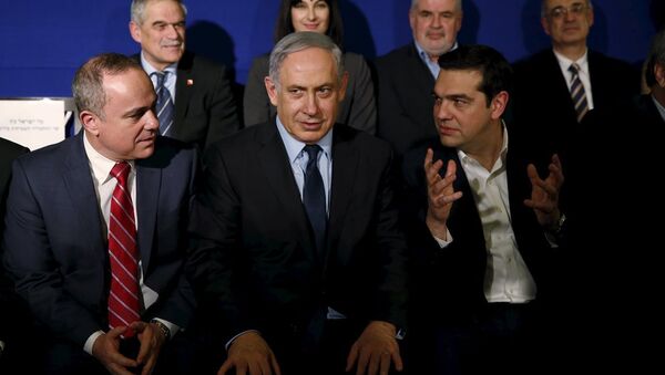 İsrail Başbakanı Benyamin Netanyahu- Yunanistan Başbakanı Aleksis Çipras - Sputnik Türkiye