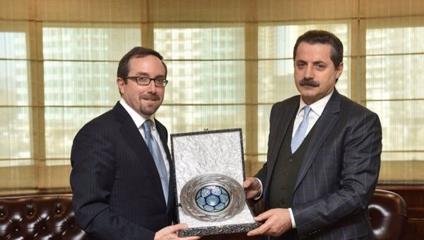 Gıda, Tarım ve Hayvancılık Bakanı Faruk Çelik, ABD'nin Ankara Büyükelçisi John Bass ile bir araya geldi. - Sputnik Türkiye
