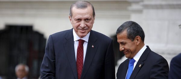 Türkiye Cumhurbaşkanı Recep Tayyip Erdoğan- Peru Devlet Başkanı Ollanta Humala - Sputnik Türkiye