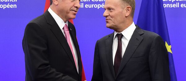 Donald Tusk ve Recep Tayyip Erdoğan - Sputnik Türkiye
