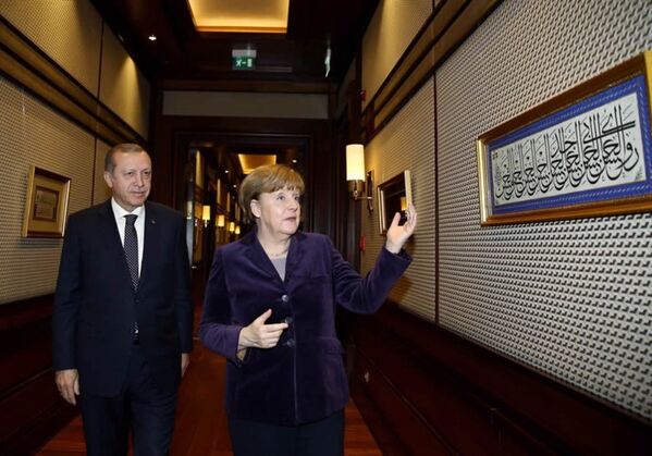 Recep Tayyip Erdoğan - Angela Merkel - Sputnik Türkiye