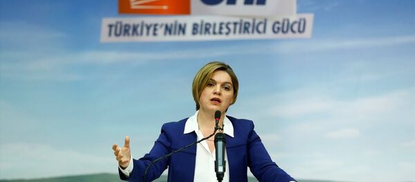 CHP Genel Başkan Yardımcısı ve Parti Sözcüsü Selin Sayek Böke, CHP Genel Merkezi'nde basın mensuplarına açıklamalarda bulundu ve soruları yanıtladı. - Sputnik Türkiye