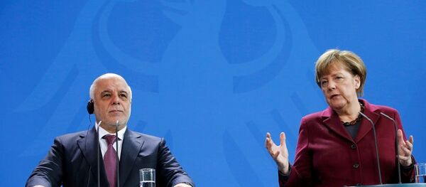 Almanya Başbakanı Angela Merkel ve Irak Başbakanı Haydar el İbadi. - Sputnik Türkiye