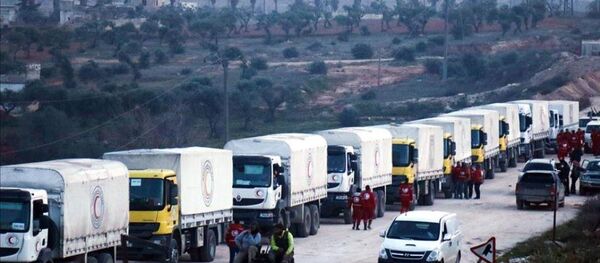 İnsani yardım TIR'ları - Sputnik Türkiye