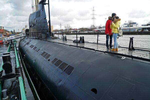 Dünya Okyanus Müzesi'nde B-413 denizaltısı - Sputnik Türkiye