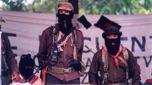 Meksika’da silahlı devrimci örgüt Zapatista Ulusal Kurtuluş Ordusu'nun (EZLN) 'eski' lideri Subcomandante Marcos - Sputnik Türkiye