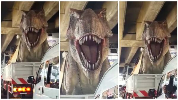 Bangkok sokaklarında T-Rex dehşeti - Sputnik Türkiye