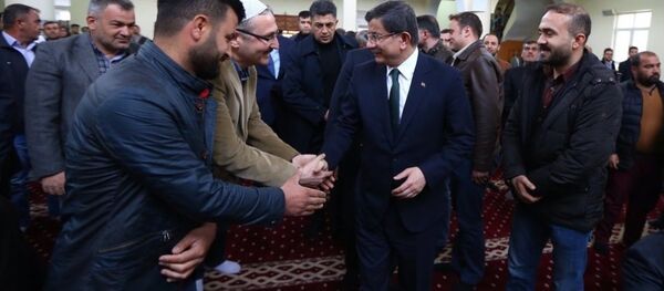 Başbakan Ahmet Davutoğlu Silopi'de - Sputnik Türkiye