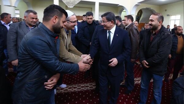 Başbakan Ahmet Davutoğlu Silopi'de - Sputnik Türkiye