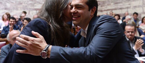 Zoi Konstantopulu - Aleksis Çipras - Sputnik Türkiye