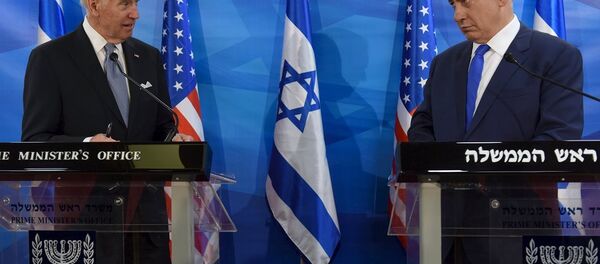 ABD Başkan Yardımcısı Joe Biden- İsrail Başbakanı Benyamin Netanyahu  - Sputnik Türkiye