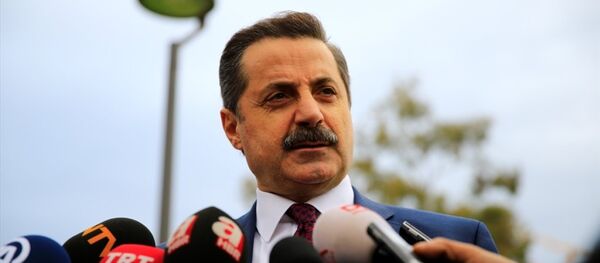 Gıda, Tarım ve Hayvancılık Bakanı Faruk Çelik, EXPO 2016 Antalya Ajansı'nın 40. Yönetim Kurulu Toplantısına katıldı. Çelik, toplantı öncesi gazetecilerin sorularını yanıtladı. Gıda, Tarım ve Hayvancılık Bakanı Faruk Çelik, EXPO 2016 Antalya Ajansı'nın 40. Yönetim Kurulu Toplantısına katıldı. Çelik, toplantı öncesi gazetecilerin sorularını yanıtladı. - Sputnik Türkiye