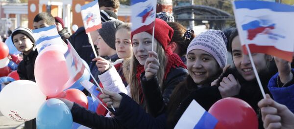 Kırım'ı Rusya'ya bağlayan tarihi referandumun 2. yıldönümü Kırım'ı Rusya'ya bağlayan tarihi referandumun 2. yıldönümü - Sputnik Türkiye