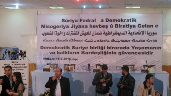 Rojava'da düzenlenen federalizm toplantısı - Sputnik Türkiye