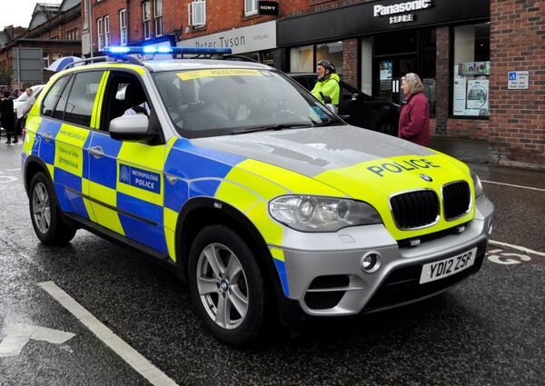 BMW X5 3.0d polis aracı. - Sputnik Türkiye