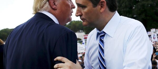 Donald Trump- Ted Cruz - Sputnik Türkiye