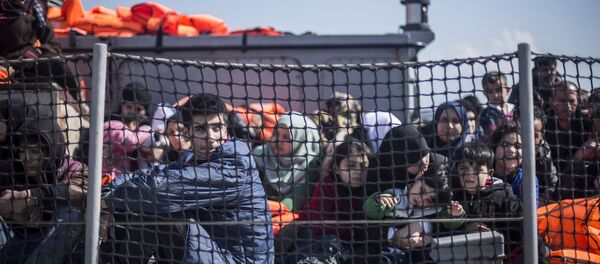 Midilli'deki sığınmacılar - Sputnik Türkiye