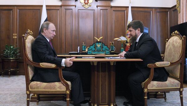 Vladimir Putin ve Ramzan Kadirov - Sputnik Türkiye