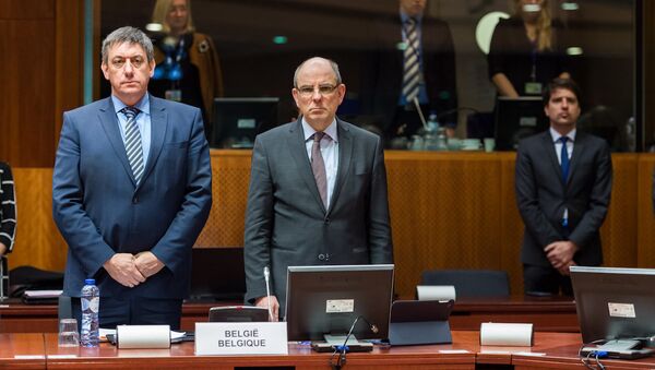Belçika İçişleri Bakanı Jan Jambon ve Adalet Bakanı Koen Geens - Sputnik Türkiye