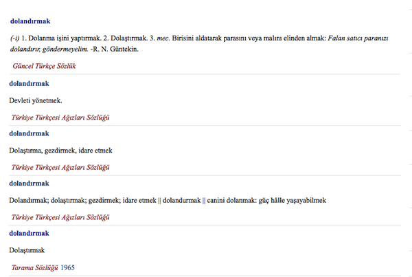 'Dolandırmak' kelimesinin Büyük Türkçe Sözlük'teki karşılığı - Sputnik Türkiye